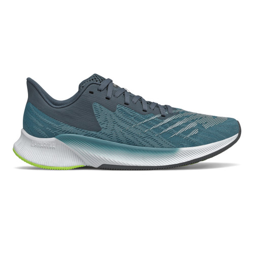 New Balance Men's FuelCell Prism - Jet Stream with Lime Glo - MFCPZGW - Profile 