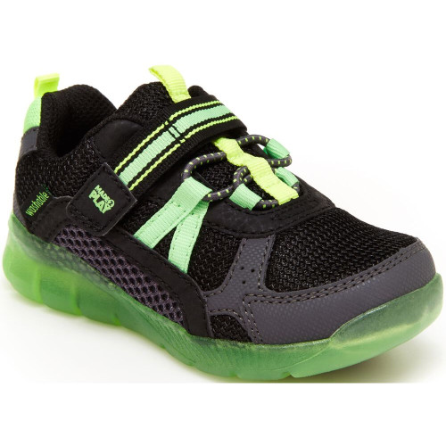 Stride Rite Little Kids' Made2play Levee - Black / Neon - BB013903 - Angle