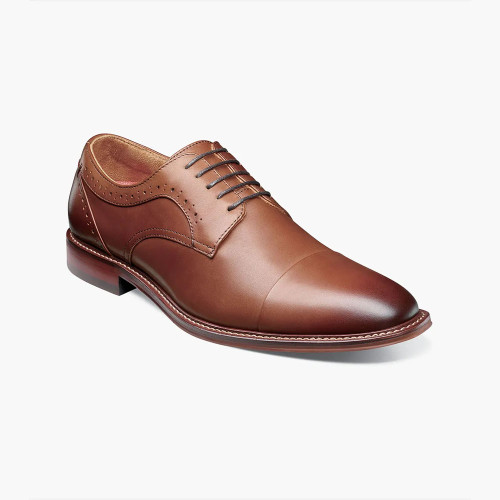 Stacy Adams Men's Maddox Cap Toe Oxford - Chocolate - 25488-202 - Angle