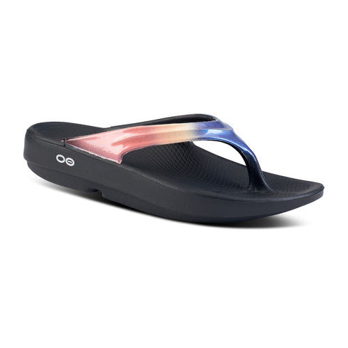 OOFOS Women's OOlala Luxe - Horizon - 1401/Horizon - Angle