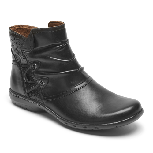 Rockport Cobb Hill Women's Penfield Ruched - Black - CI6907 - Angle