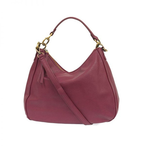 Joy Susan Shanae Chain Handle Convertible Bag - Magenta - L8106-12 - Shoulder Profile