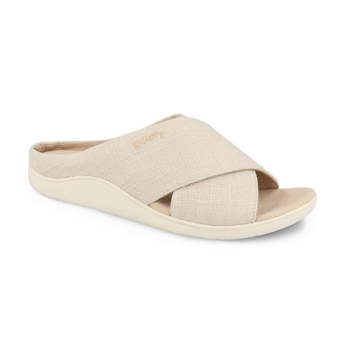 Gravity Defyer Women's Veltal Linen Sandal - Tan - TB7218FT - Angle