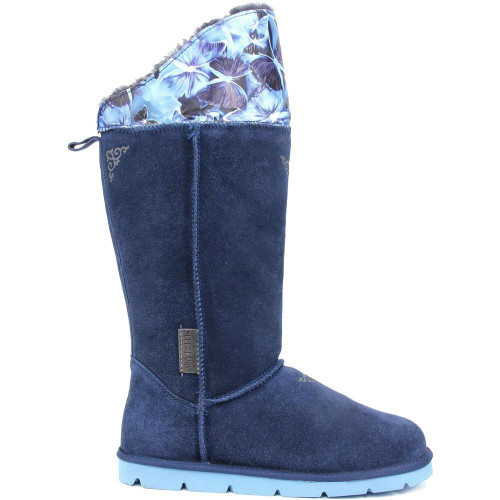 Super Lamb Footwear Women's Mongol Boot - Blue - Mongol19-400 - Profile