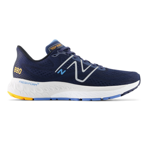 New Balance Men's Fresh Foam X 880v13 - Navy / Heritage Blue / Hot Marigold - M880N13 - Profile