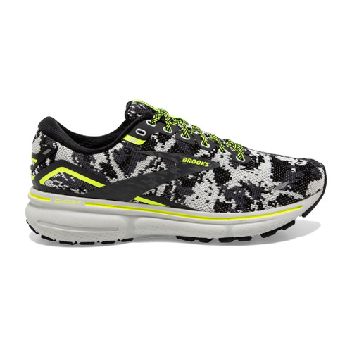 Brooks Men's Ghost 15 - Black / Ebony / Nightlife - 110393-029 - Profile