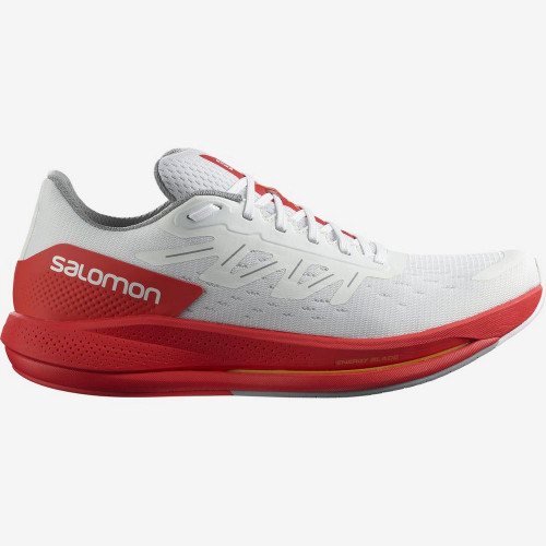 Salomon Men's Spectur - White / Poppy Red / Blazing Orange - L41749000 - Profile