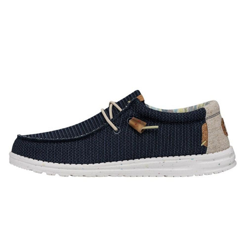 Mens Hey Dude Wally Sox Canvas Slip On Moonlit Ocean