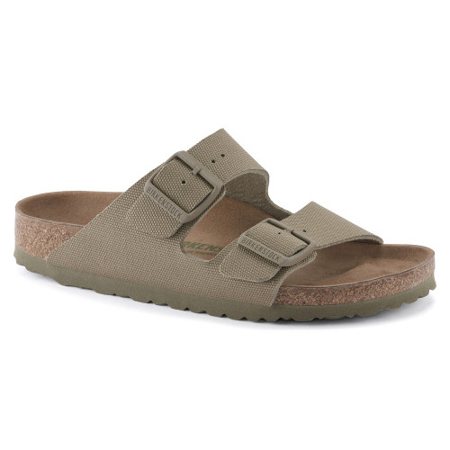 Birkenstock Men's Arizona Textile - Faded Khaki (Regular Width) - 1023958 - Angle