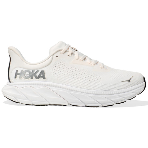 HOKA ONE ONE Men's Arahi 7 - Blanc De Blanc / Steel Wool (Wide Width) - 1147870-BDBSW - Profile