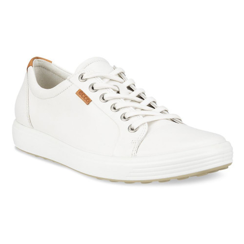 ECCO Women's Soft 7 Sneaker - White - 430003-01007 - Angle