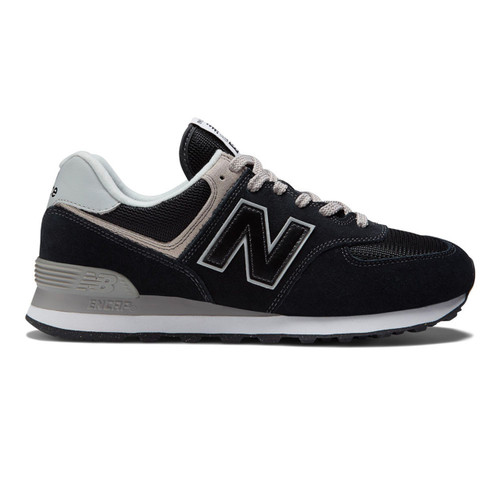 New Balance Men's 574 Core - Black with White - ML574EVB - Profile