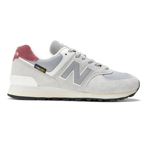 New Balance Men's 574 - Grey / Grey - U574KBR - Profile