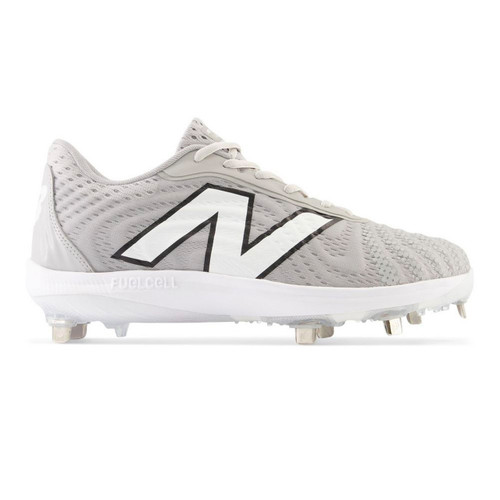 New Balance Men's Fuel Cell 4040v7 Metal Cleat - Raincloud / Optic White - L4040TG7 - Profile