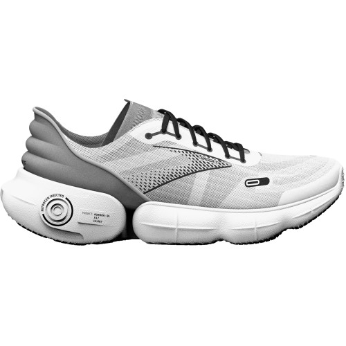 Brooks Women's Aurora-BL - White / Alloy / Black - 120354-108 - Profile