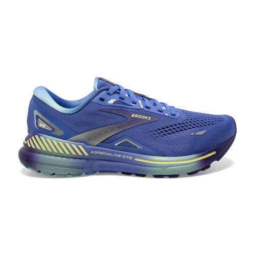 Brooks Women's Adrenaline GTS 23 - Baja Blue / Wisteria / Yellow Lime - 120381-469 - Profile