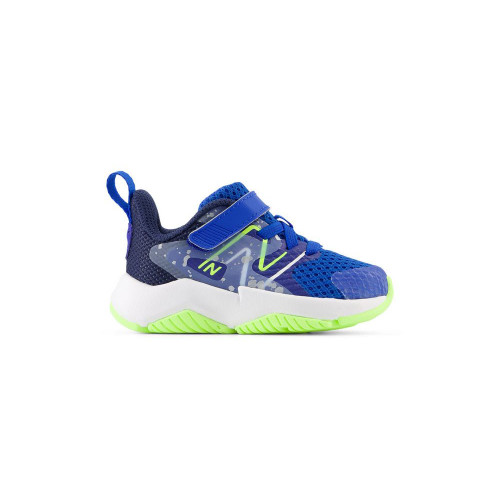 Rave Run v2 Bungee Lace with Top Strap - Team Royal / Blue Oasis / Bleached Lime Glo - ITRAVRB2 - Profile