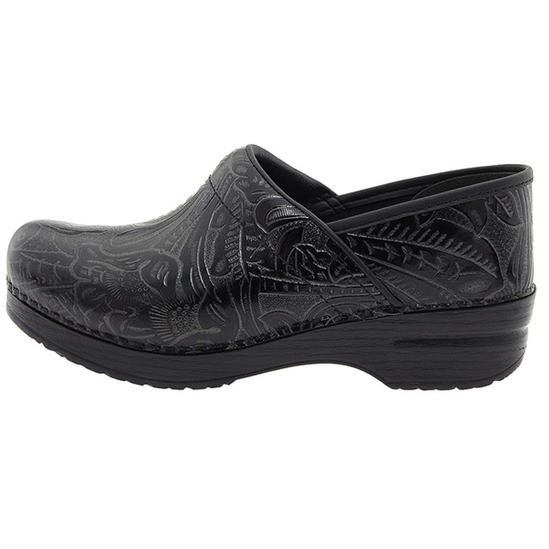 dansko professional black tooled