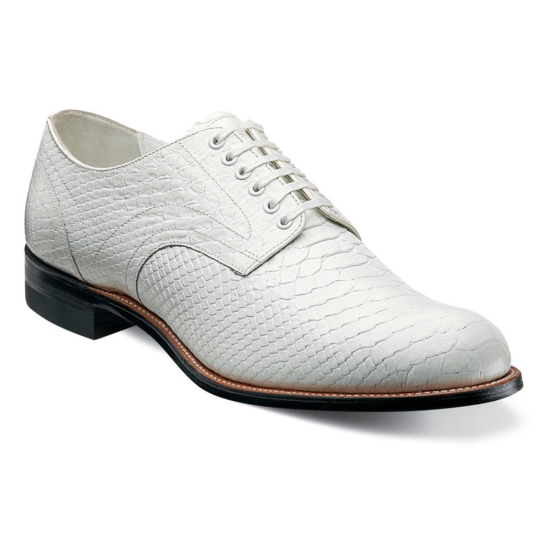 white stacy adams loafers