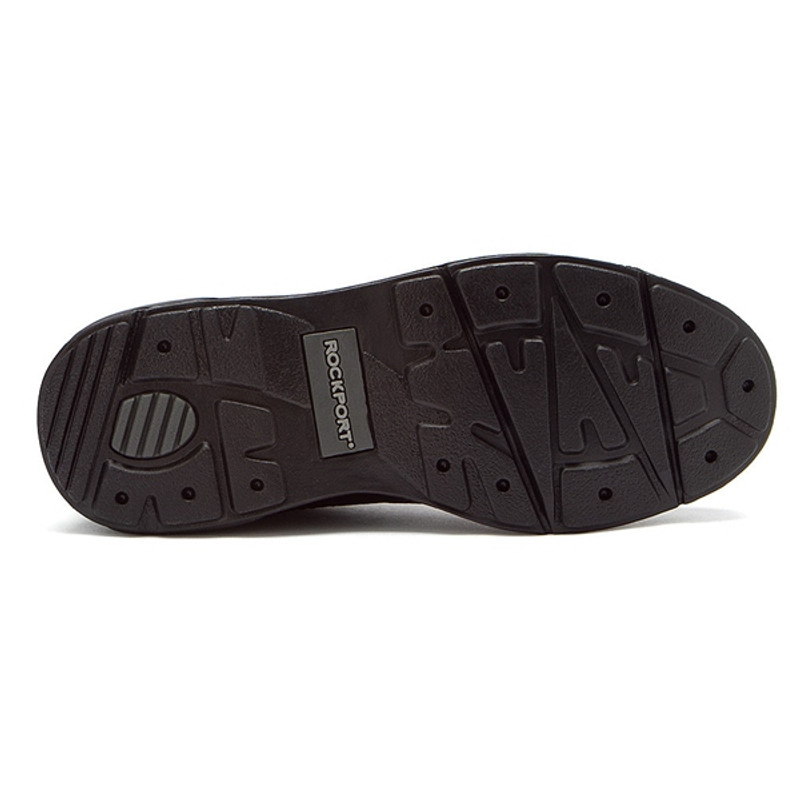 Rockport Men's K71185 World Tour Black Tumbled Leather Walking Shoe