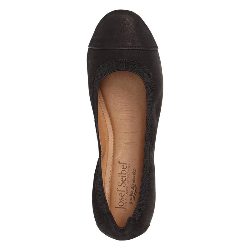 josef seibel pippa black ballet flats