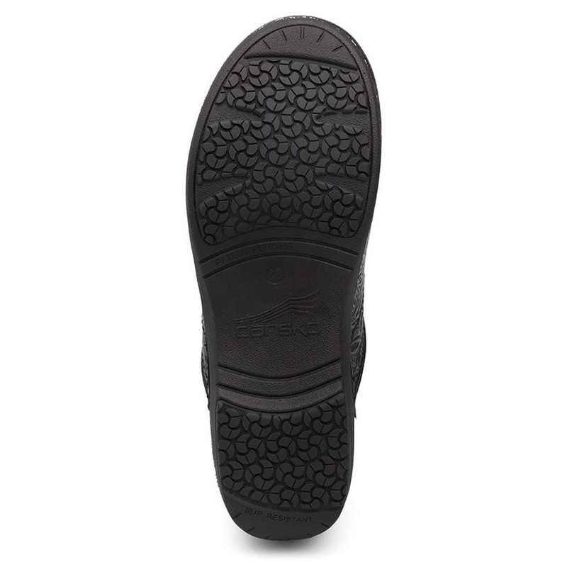 dansko xp 2. black floral tooled