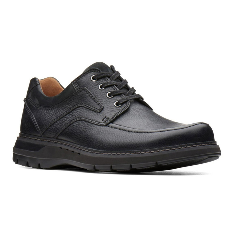 clarks men's leather sneakers