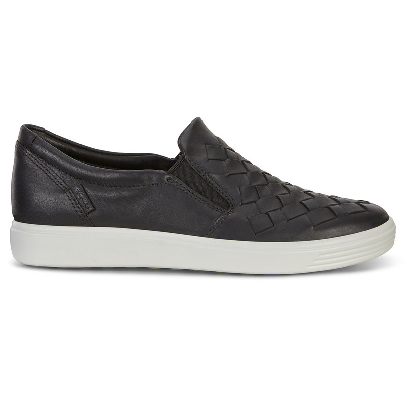 ShoeStores.com | Ecco Soft 7 Woven - Black