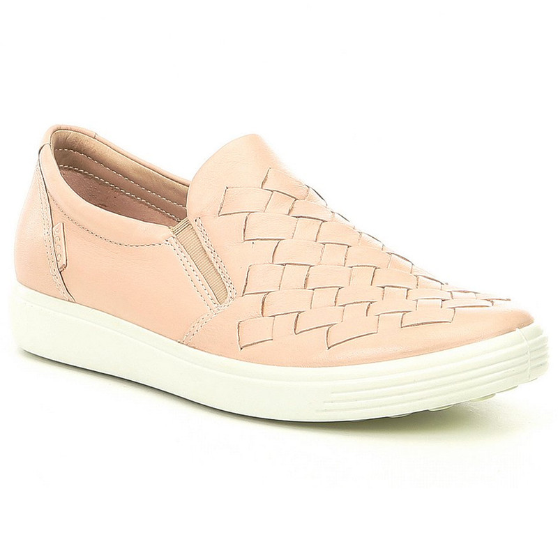 ecco womens soft 7 woven slip on