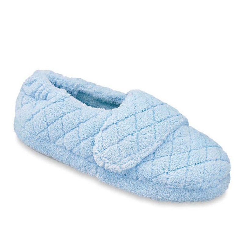 Acorn Women's Spa Wrap Slippers Wide - Powder Blue - A10631AEV-WIDE - Angle