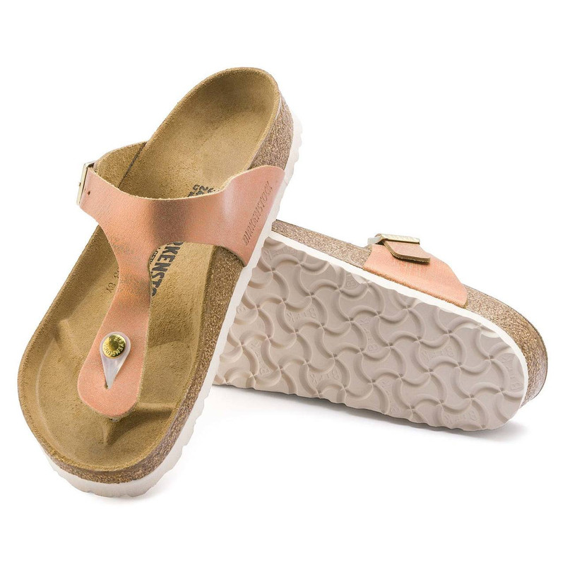 birkenstock metallic sea copper