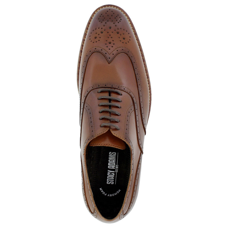 stacy adams men's dunbar wingtip oxford