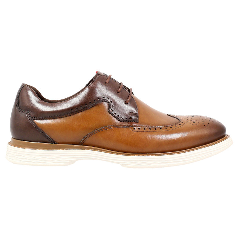 stacy adams wingtip cognac