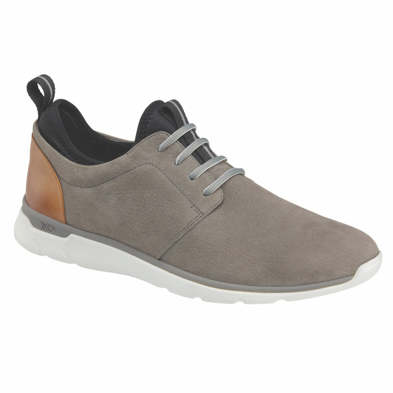 ohnston & Murphy Men's XC4® Prentiss Plain Toe - Gray WP Nubuck - 25-294 - Profile