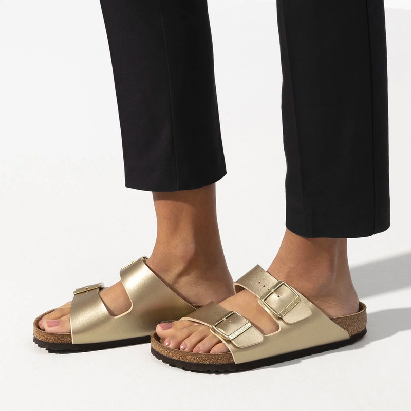 gold birkenstocks arizona