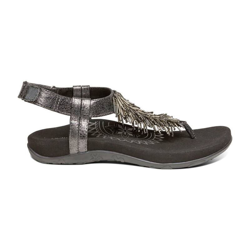 Aetrex Portia Fringe Sandal 