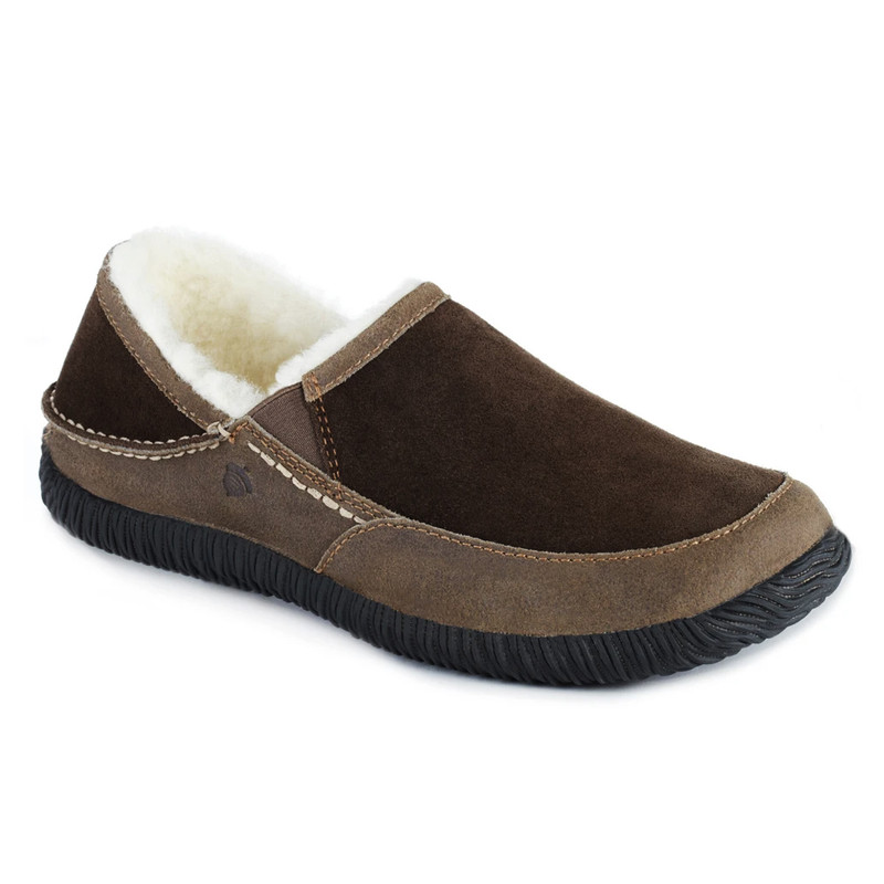 Acorn Men's Fleece-Lined Rambler Moccasins - Chocolate - 50018/CHO - Angle