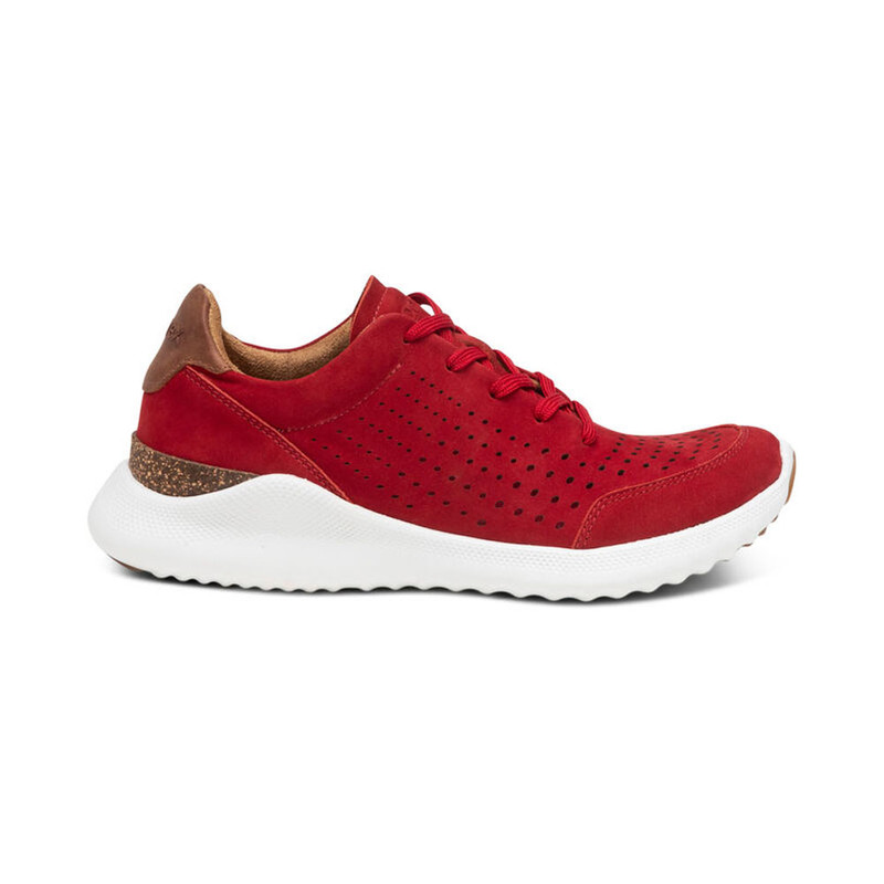 Aetrex Women's Laura Arch Support Sneakers - Red