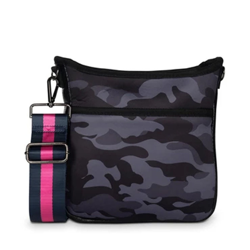 Haute Shore Jeri Showoff Crossbody Bag - Navy / Hot Pink - Profile Pink Strap