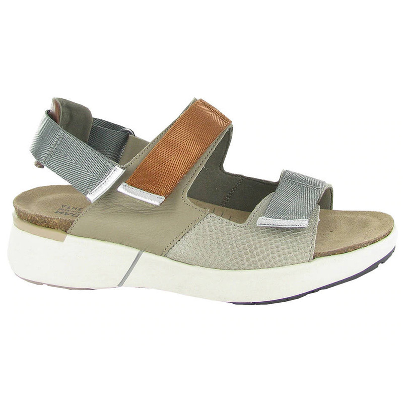 Naot Women's Odyssey - Beige Lizard / Soft Beige / Chestnut / Soft Silver - 25020-WFQ