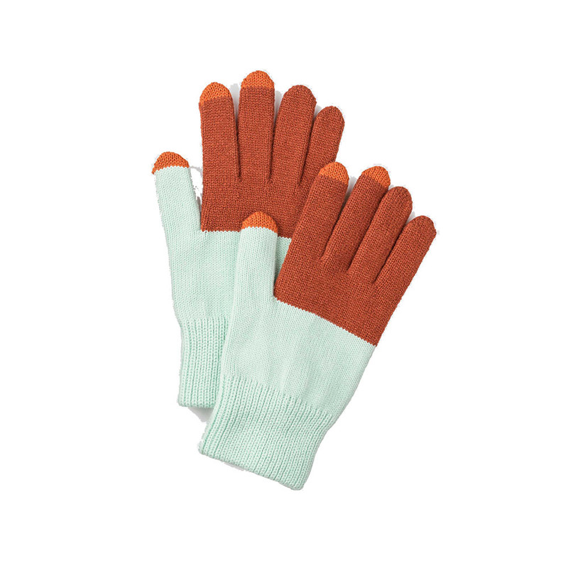 Verloop Classic Colorblock Touchscreen Gloves - Flame Jade