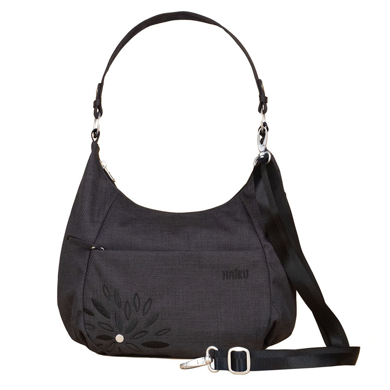 Haiku Amble Hobo - Black Bloom - HK174-BLB - 