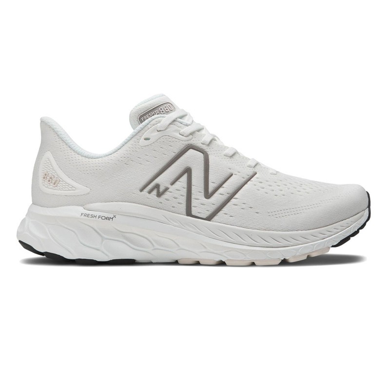 New Balance Men's Fresh Foam X 860v13 - White / Dark Silver Metallic / Reflection - M860W13 - Profile