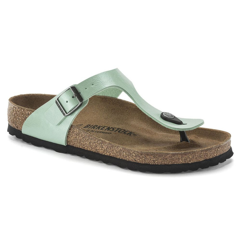 Birkenstock Women's Gizeh Vegan - Graceful Matcha (Regular Width) - 1023944 - Angle