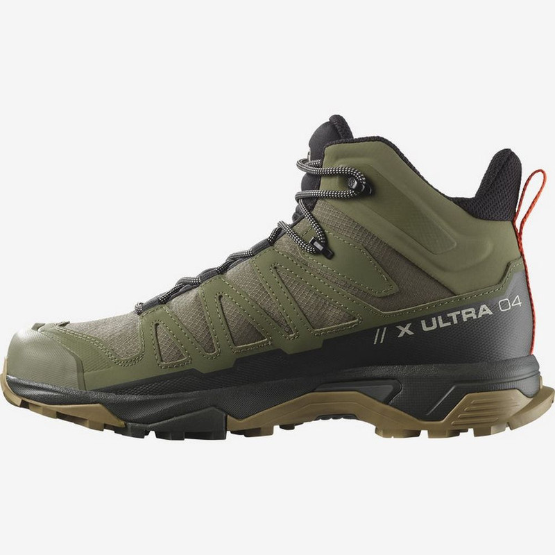 Salomon Men's X Ultra 4 Mid GORE-TEX - Deep Lichen Green / Peat / Kelp