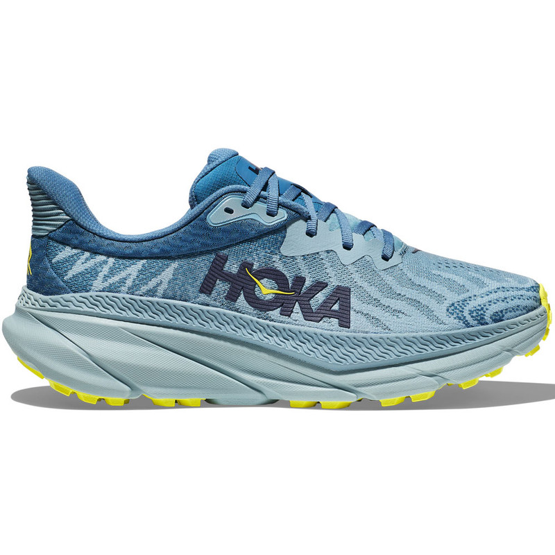 HOKA ONE ONE Men's Challenger 7 - Stone Blue / Evening Primrose (Medium Width) - 1134497-SBEP - Profile