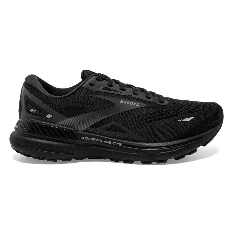 Brooks Men's Adrenaline GTS 23 - Black / Black / Ebony - 110391-020 - Profile