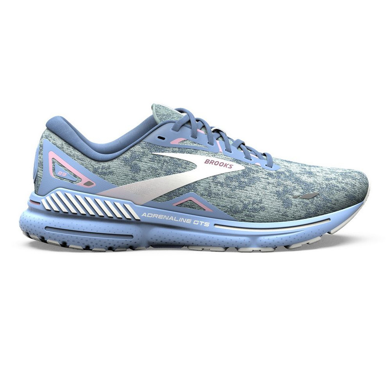 Brooks Women's Adrenaline GTS 23 - Blue / Open Air / Pink - 120381-493 - Profile