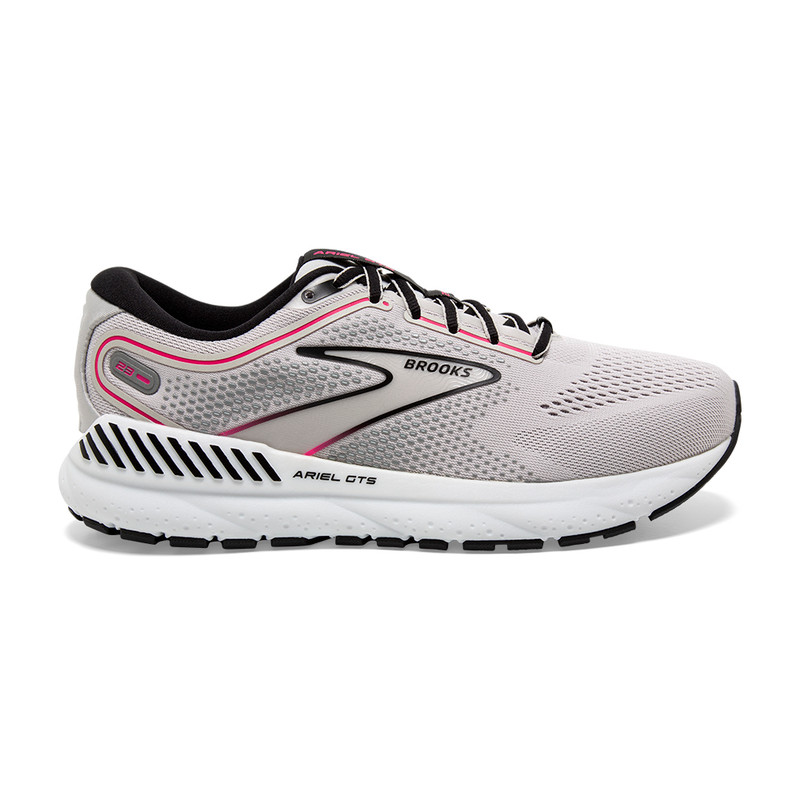 Brooks Women's Ariel GTS 23 - Grey / Black / Pink - 120390-078 - Profile