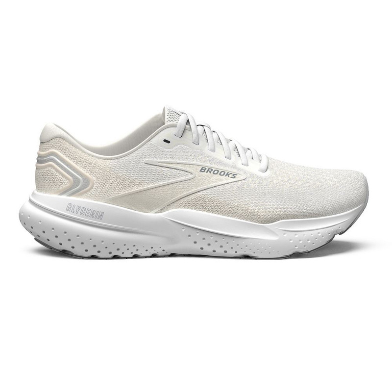 Brooks Men's Glycerin 21 - White / White / Grey - 110419-151 - Profile